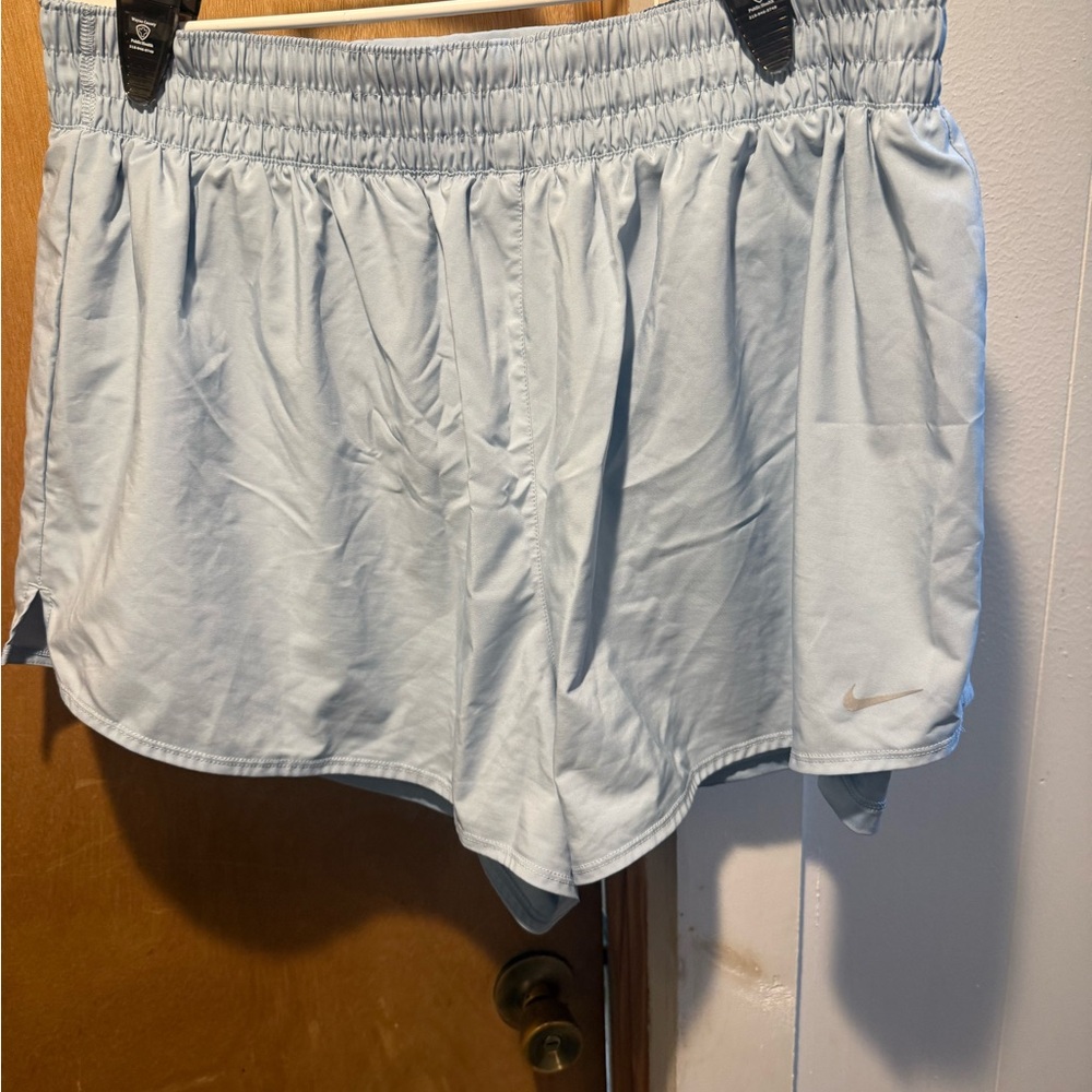 Nike Blue Athletic Shorts Lightweight Elastic Waist